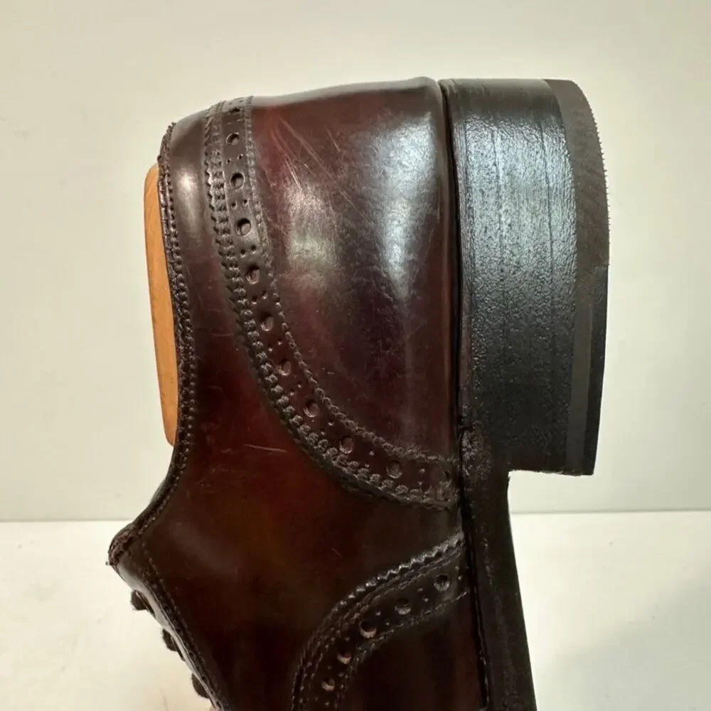 FULLY RESOLED Alden x Brooks Bros. A764 Shell Cordovan Wingtip Brogue USA 8 C